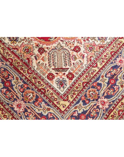 Tappeto Tabriz Persia marrone azzurro 250x348