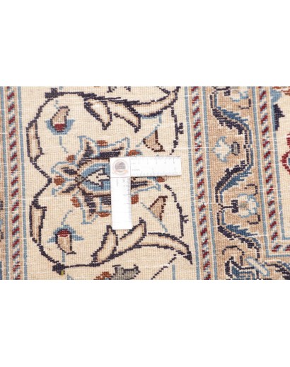 Tappeto Nain Kashmar Persia bianco grigio 247x344