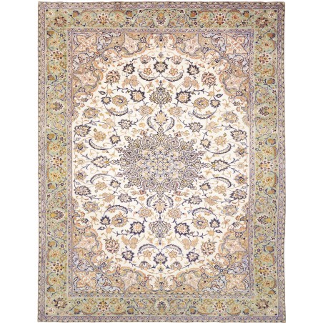 Tappeto Kashan Persia bianco marrone 296x386