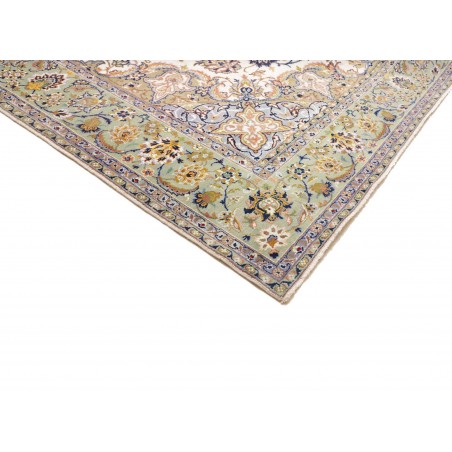 Tappeto Kashan Persia bianco marrone 296x386