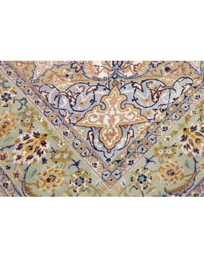 Tappeto Kashan Persia bianco marrone 296x386