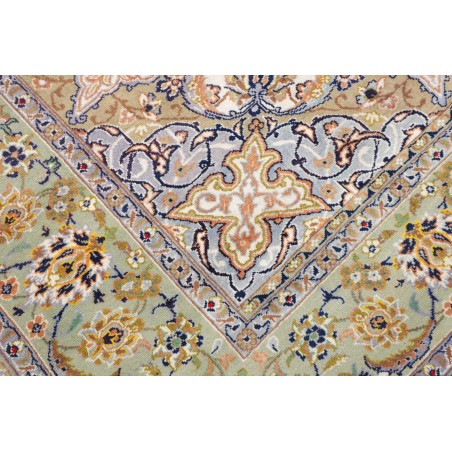 Tappeto Kashan Persia bianco marrone 296x386