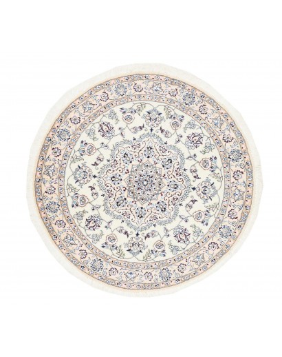 Tappeto Nain 9La Persia bianco grigio 105x105