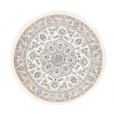 Tappeto Nain 9La Persia bianco grigio 105x105
