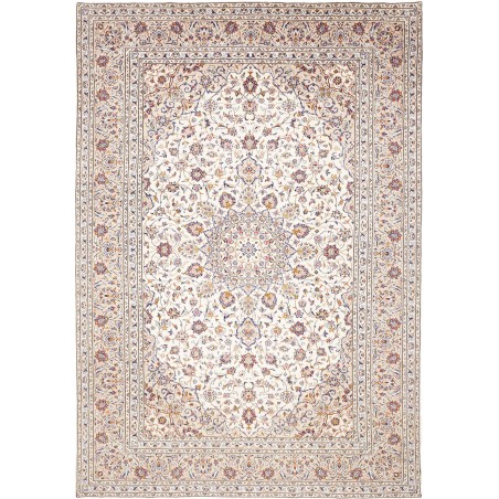 Tappeto Kashan Persia bianco grigio 240x346