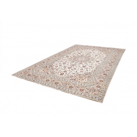 Tappeto Kashan Persia bianco grigio 240x346