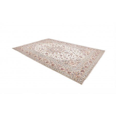 Tappeto Kashan Persia bianco grigio 240x346