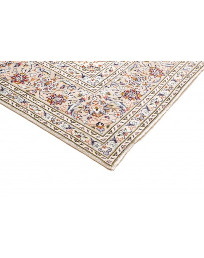 Tappeto Kashan Persia bianco grigio 240x346
