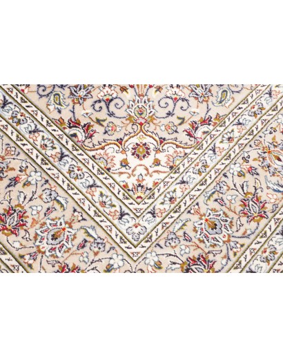 Tappeto Kashan Persia bianco grigio 240x346