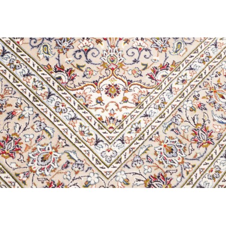 Tappeto Kashan Persia bianco grigio 240x346