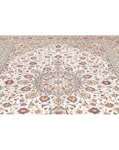 Tappeto Kashan Persia bianco grigio 240x346