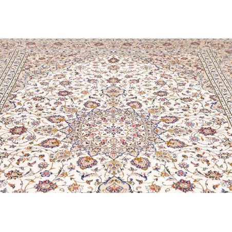 Tappeto Kashan Persia bianco grigio 240x346