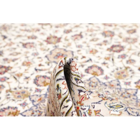 Tappeto Kashan Persia bianco grigio 240x346