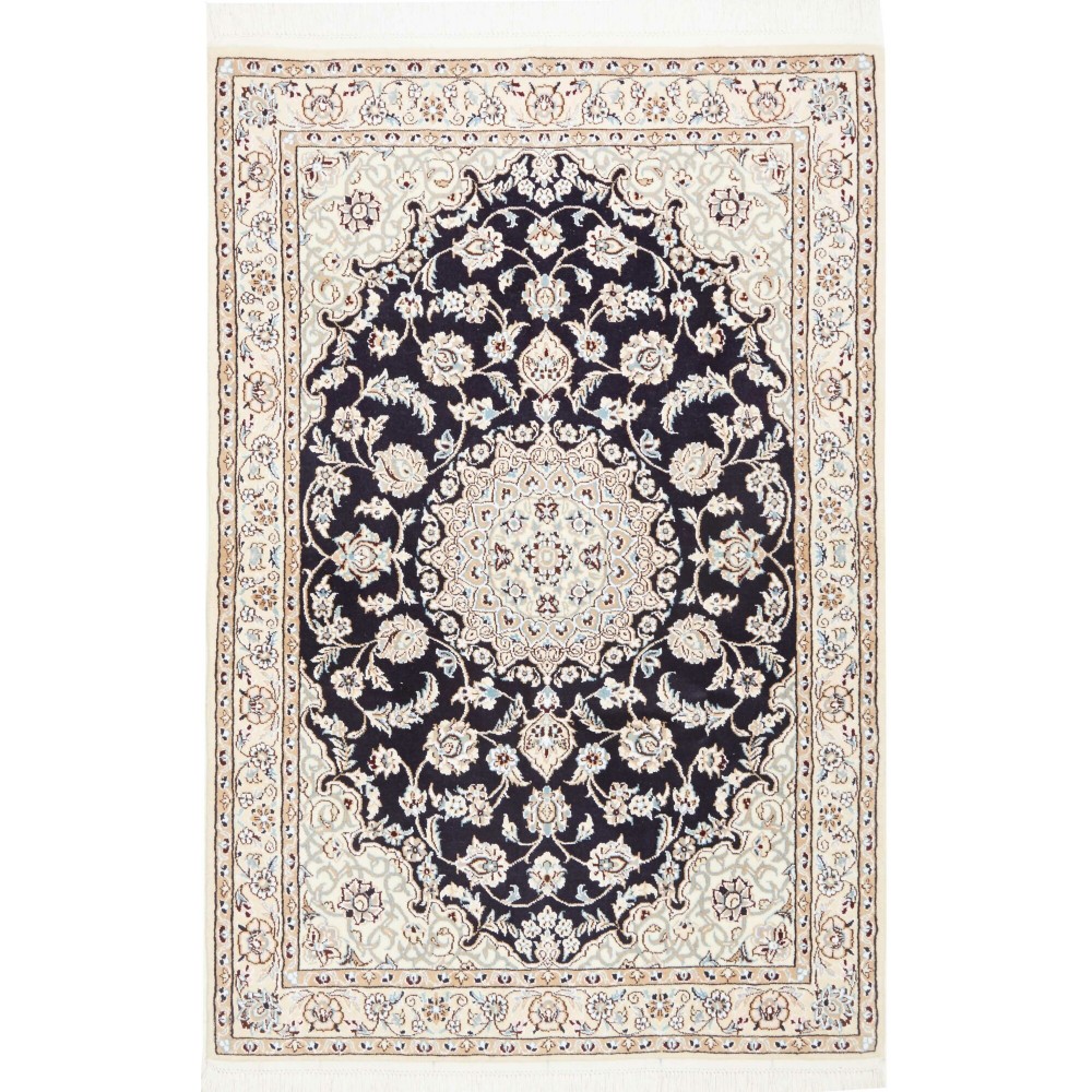 Tappeto Nain 9La Persia bianco grigio 98x150