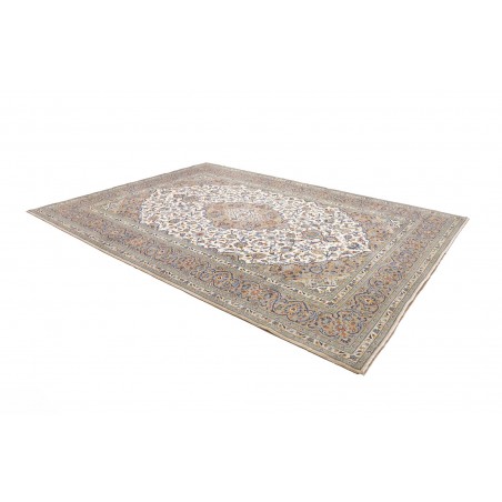 Tappeto Kashan Persia beige bianco 258x347