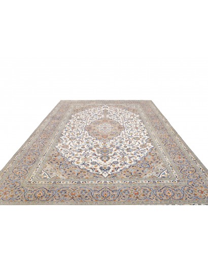 Tappeto Kashan Persia beige bianco 258x347
