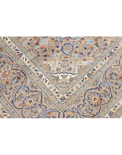 Tappeto Kashan Persia beige bianco 258x347