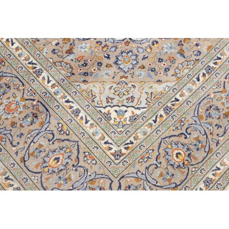 Tappeto Kashan Persia beige bianco 258x347