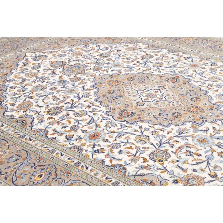Tappeto Kashan Persia beige bianco 258x347