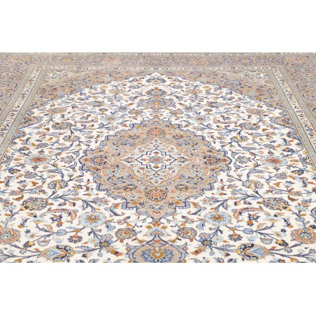 Tappeto Kashan Persia beige bianco 258x347