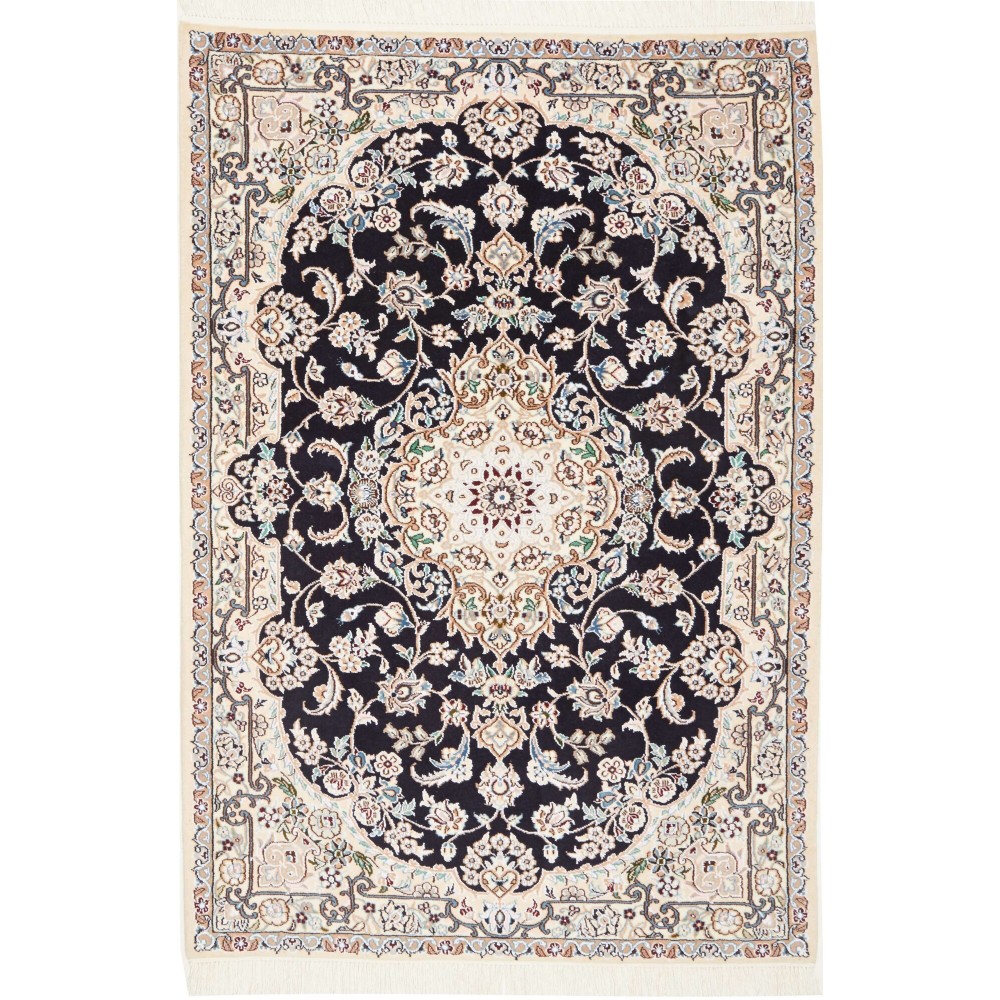 Tappeto Nain 9La Persia bianco grigio 102x154