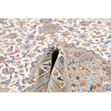 Tappeto Kashan Persia beige bianco 258x347
