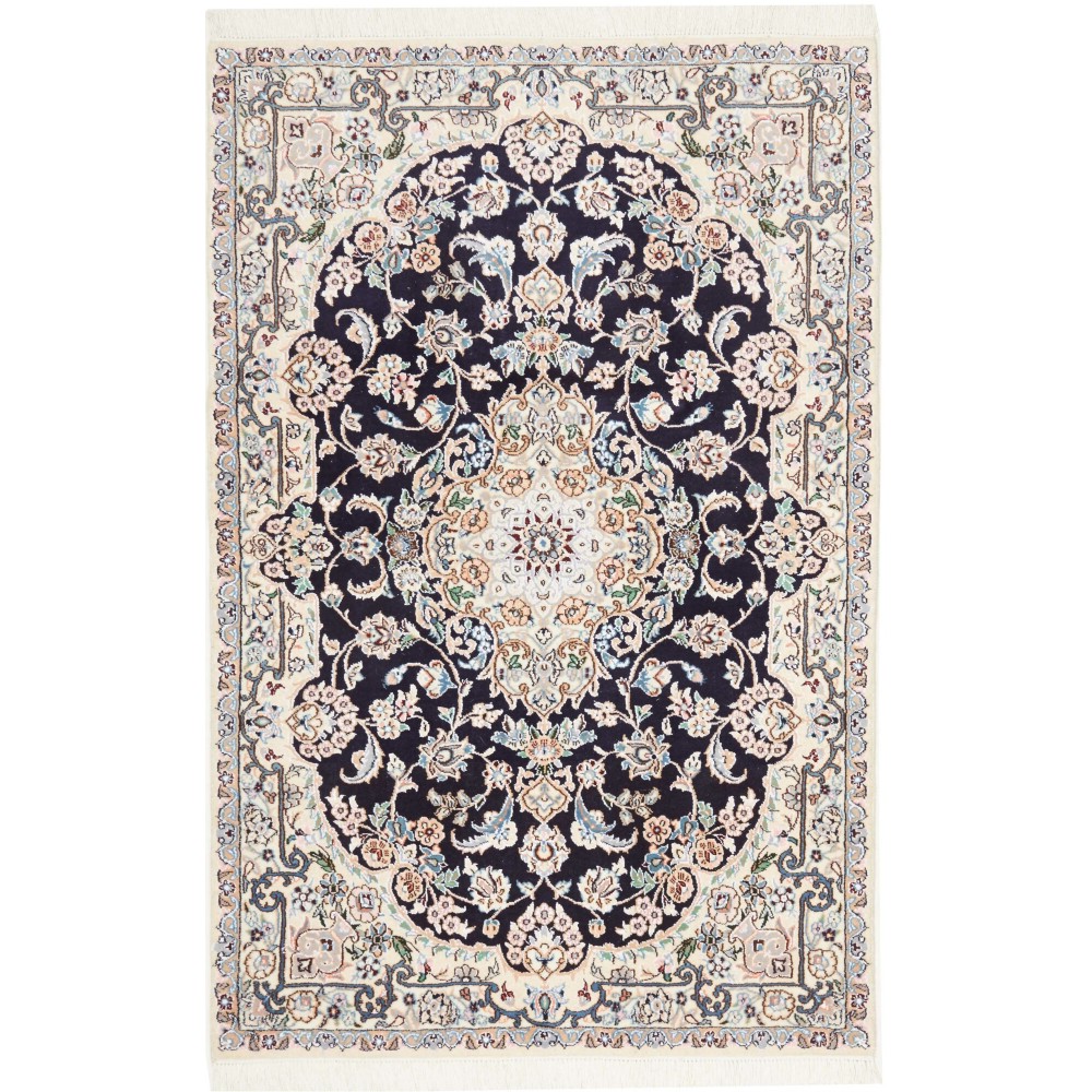 Tappeto Nain 9La Persia bianco grigio 103x154