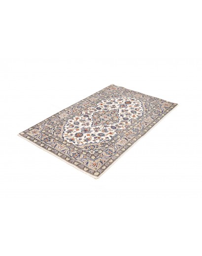 Tappeto Kashan Persia bianco grigio 100x152