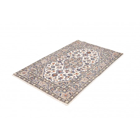 Tappeto Kashan Persia bianco grigio 100x152