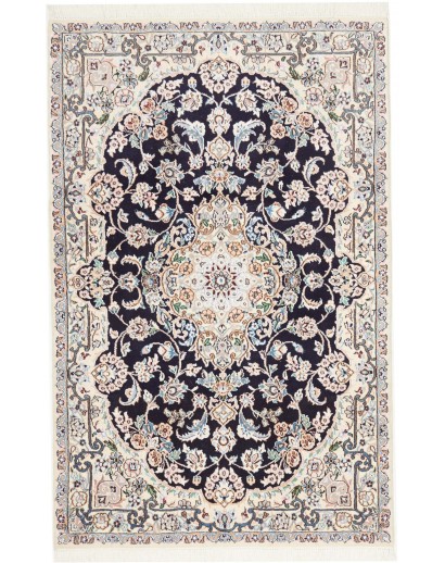 Tappeto Nain 9La Persia bianco grigio 101x157