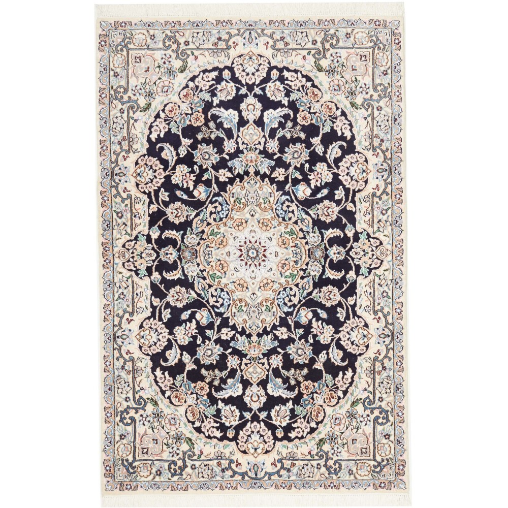 Tappeto Nain 9La Persia bianco grigio 101x157