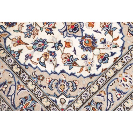 Tappeto Kashan Persia bianco grigio 100x152