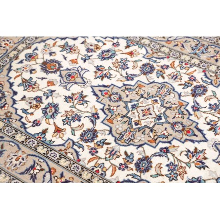 Tappeto Kashan Persia bianco grigio 100x152