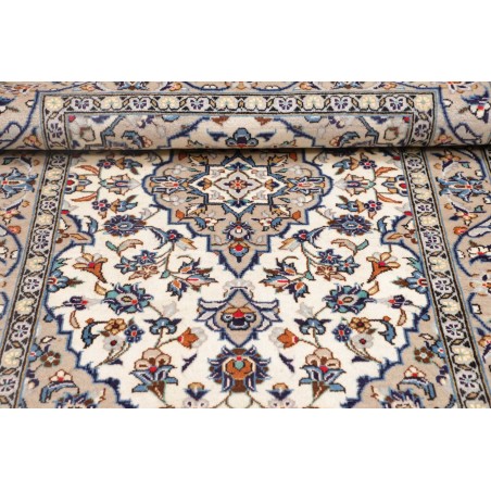 Tappeto Kashan Persia bianco grigio 100x152
