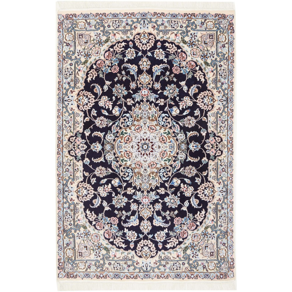 Tappeto Nain 9La Persia bianco grigio 101x155