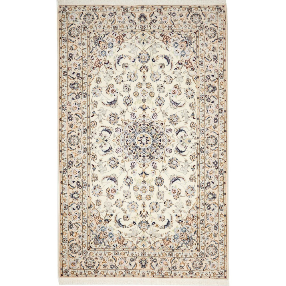Tappeto Nain 9La Persia bianco verde 161x258