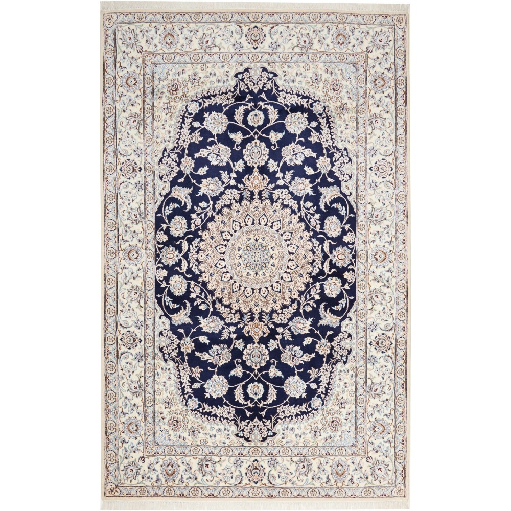 Tappeto Nain 9La Persia bianco grigio 156x253