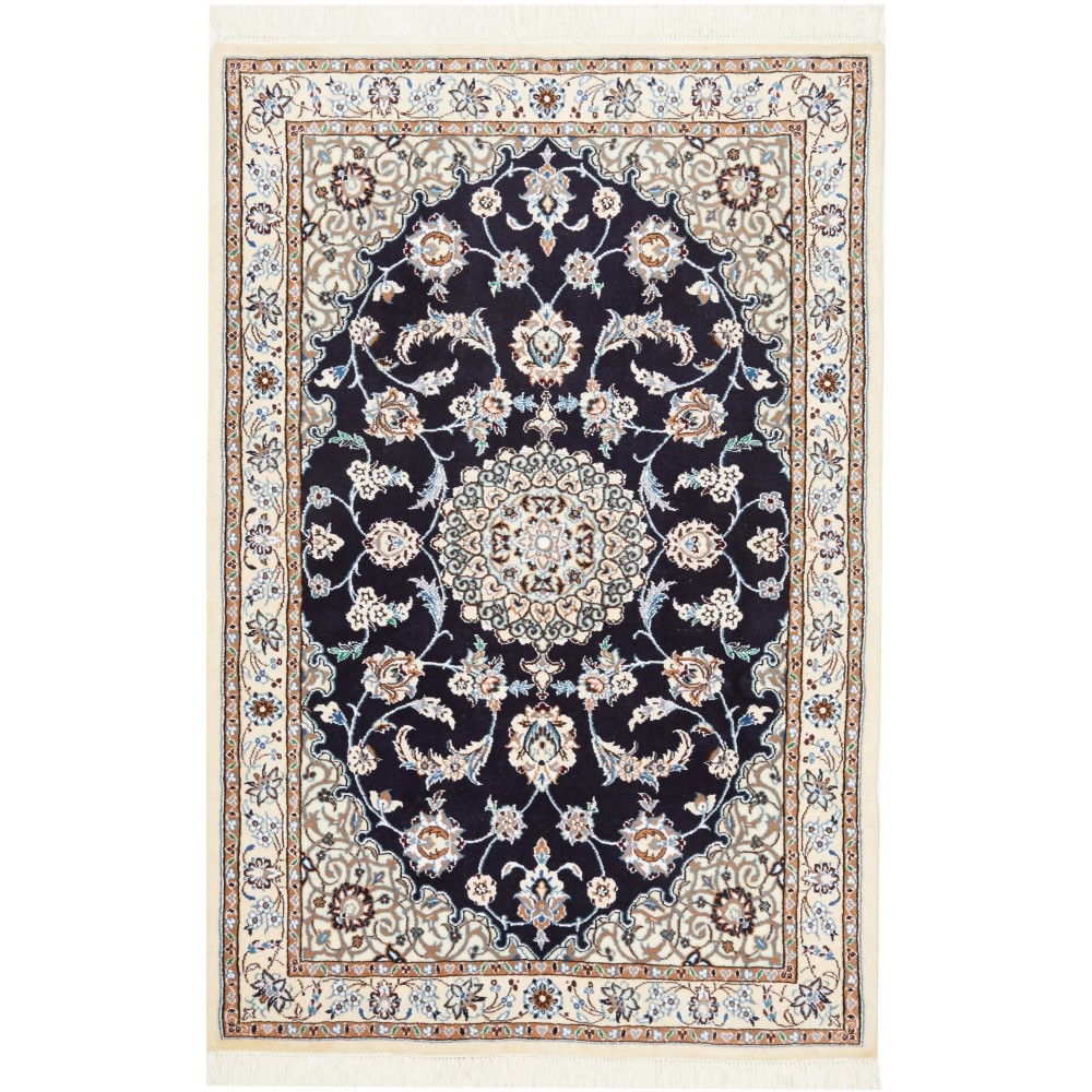 Tappeto Nain 9La Persia grigio marrone 101x150 Tappeto Nain 9La Persia grigio marrone 101x150