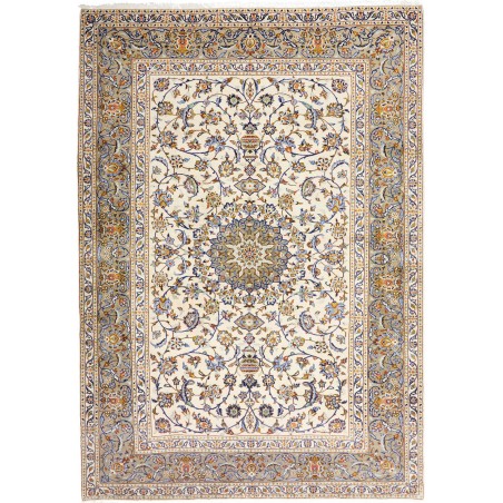 Tappeto Kashan Persia bianco marrone 223x315
