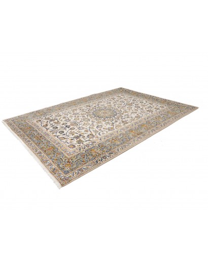 Tappeto Kashan Persia bianco marrone 223x315