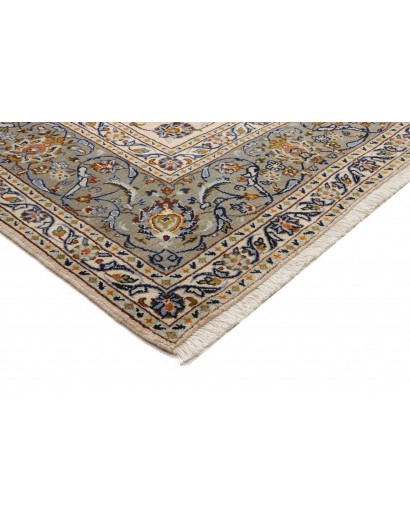 Tappeto Kashan Persia bianco marrone 223x315