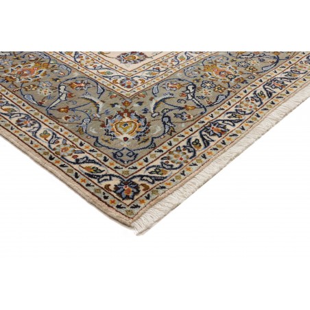 Tappeto Kashan Persia bianco marrone 223x315