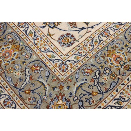 Tappeto Kashan Persia bianco marrone 223x315