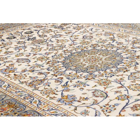 Tappeto Kashan Persia bianco marrone 223x315