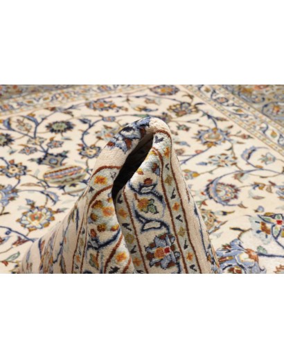 Tappeto Kashan Persia bianco marrone 223x315