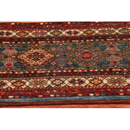 Tappeto Samarkand Pakistan azzurro giallo 80x245