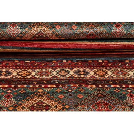 Tappeto Samarkand Pakistan azzurro giallo 80x245