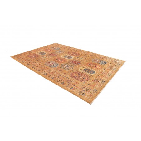 Tappeto Tribal Pakistan arancione marrone 200x293