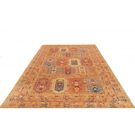 Tappeto Tribal Pakistan arancione marrone 200x293