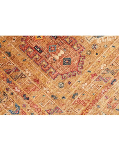 Tappeto Tribal Pakistan arancione marrone 200x293